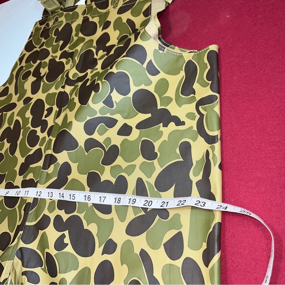 STEARNS CAMO WADERS DRY WEAR PVC WATERPROOF TAN Suspender Pants OVERALLS men LRG - Picture 10 of 16
